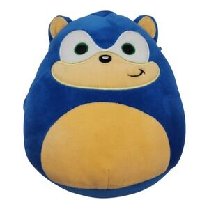 Squishmallow Sonic The Hedgehog Plush Stuffed Animal Pillow Blue Sega 10"